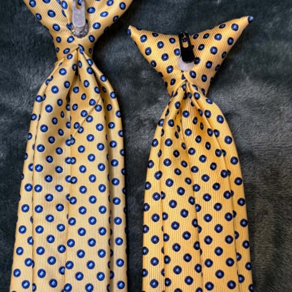 Chaps Boys  Yellow and light blue TIE - Picture 5 of 8